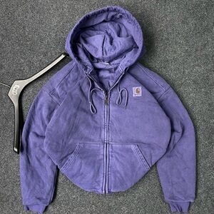 CARHARTT WIP HOODED VISTA JACKET GARMENT DYED AURA